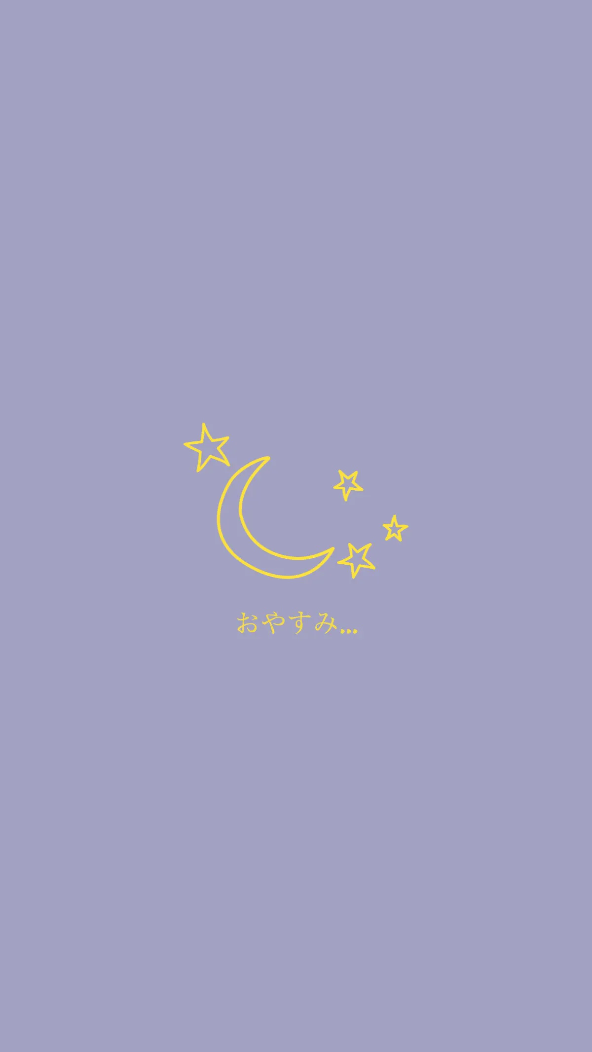 Good night moon star purple sky