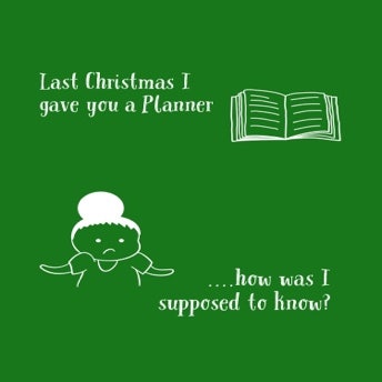 Green Funny Christmas Card