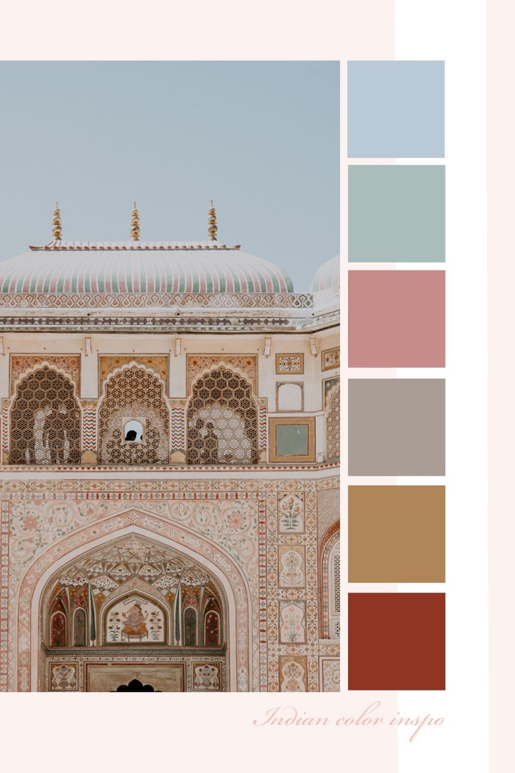 Arab Architecture Pinterest Color Mood Board