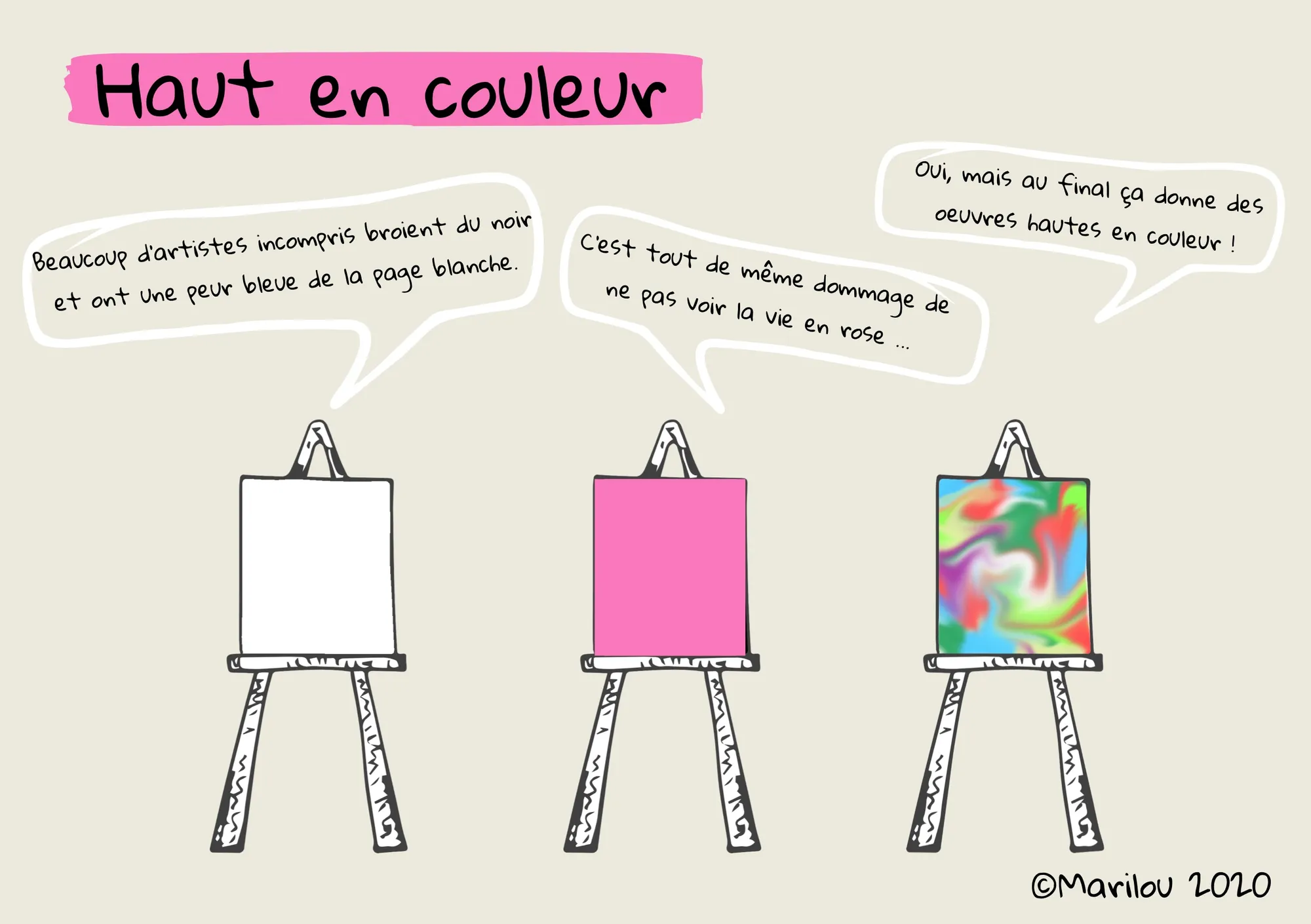 Multicolour Canvas Artist Comic A5