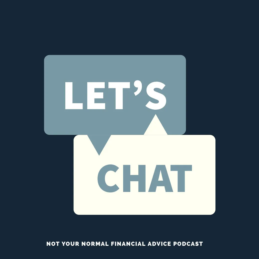 Blue and White Chat Podcast Ad Instagram Post