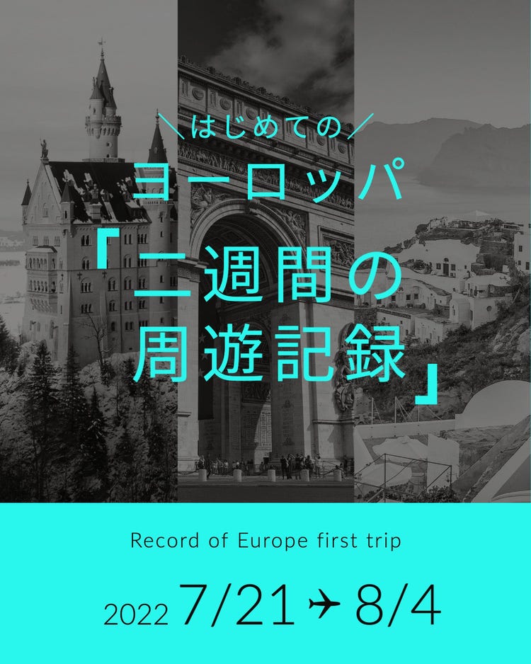 Europe travel record Instagram Photo Collage post