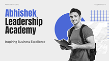 A personalized cover slide from a leadership academy proposal template.