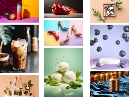 Firefly generated images of food products