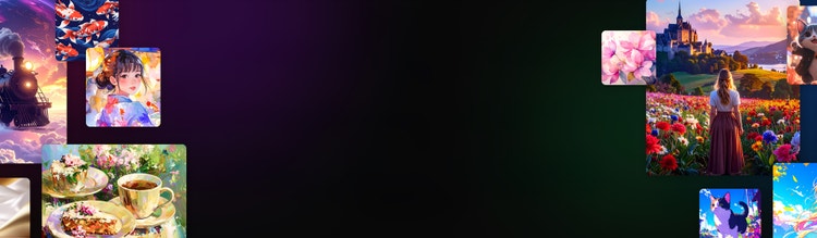 画像生成AIのテキストプロンプトで作成された、フォトリアルからデジタルアートまでの画像スタイルのコラージュ