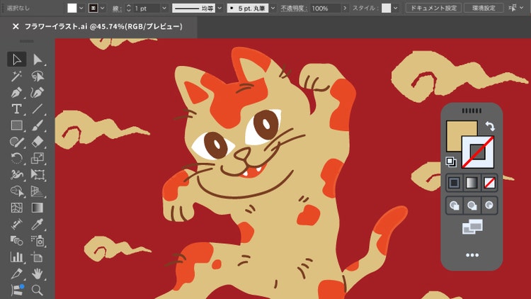 精密なツールを使用して、鮮明なベクターグラフィックを作成できます。