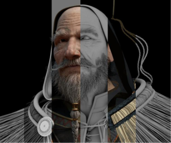 AIが生成した高齢男性の画像