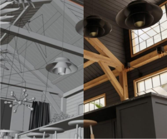 屋内空間の3Dモデル