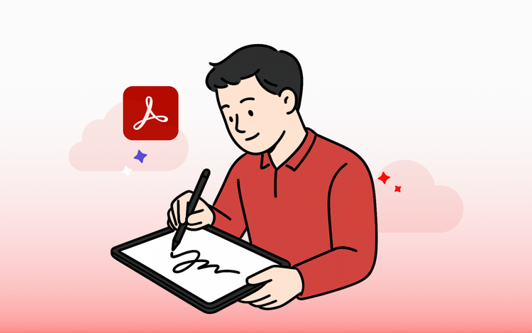 애크로뱃으로 모바일·PC에서 자필 서명 만드는 방법