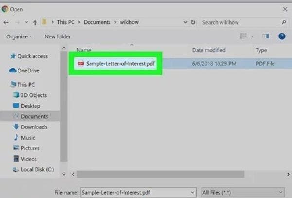 업로드된 PDF 파일을 마우스 오른쪽 버튼으로 클릭하고 ‘연결 프로그램’ 옵션을 선택합니다.