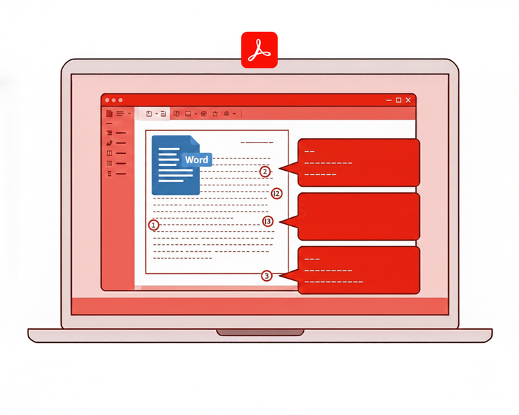 워드 PDF내보내기 시 워드 주석 누락 문제 해결법