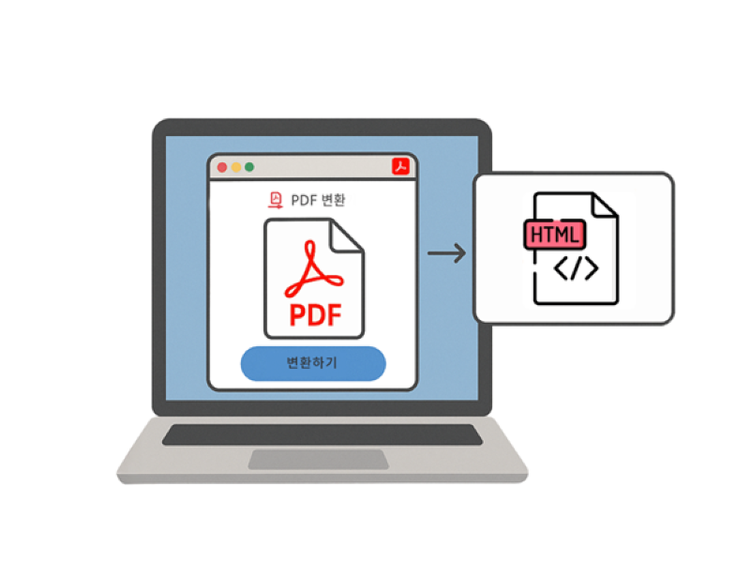 PDF 파일을 HTML로 변환하는 기능