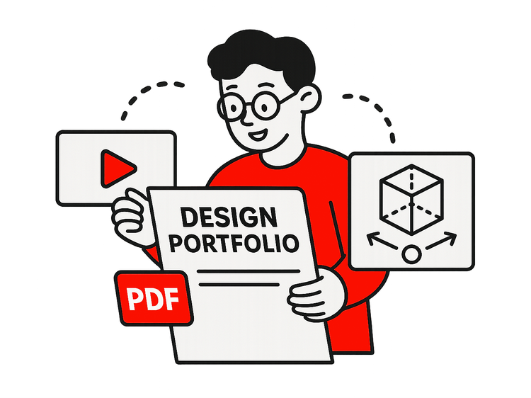 디자인 포트폴리오에 멀티미디어 추가하기