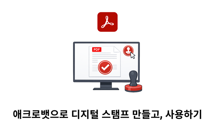 애크로뱃으로 디지털 스탬프 만들고, 사용하기 결문 이미지