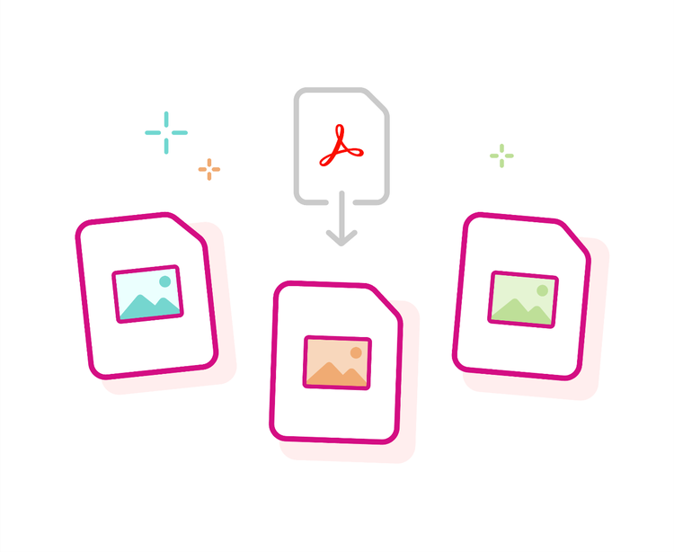 어도비 애크로뱃의 PDF JPG 변환, PDF PNG 변환 기능