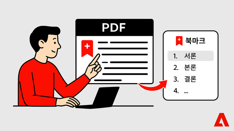 애크로뱃 PDF 책갈피 기능의 이점