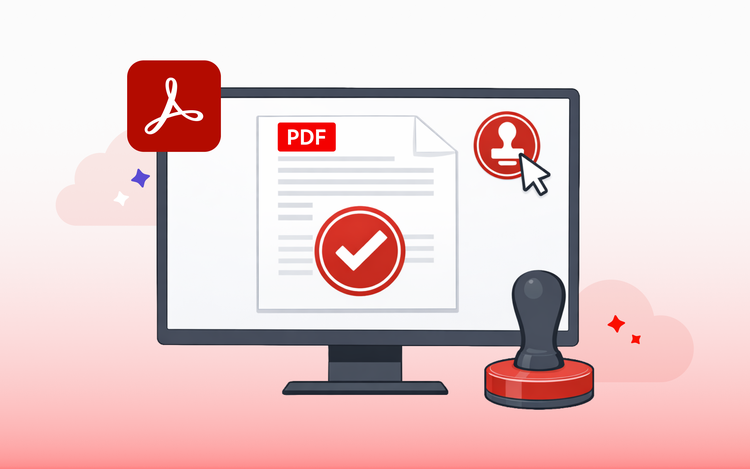 애크로뱃으로 디지털 스탬프 만들고, 사용하기