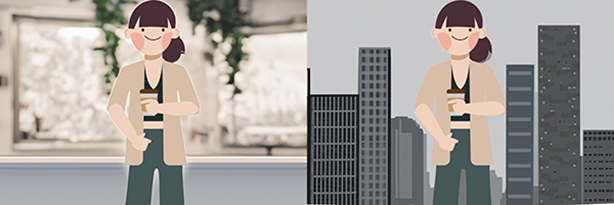 웹툰 AI 배경 예시