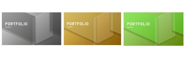 회사의 컬러에 맞게 색상을 적용한 포트폴리오 표지