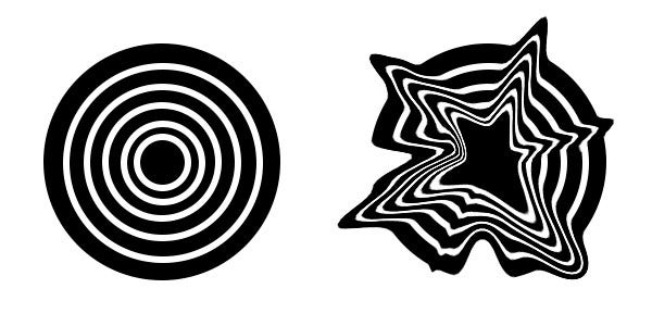 포토샵 픽셀 유동화를 활용해 원 도형을 아트워크로 만들기