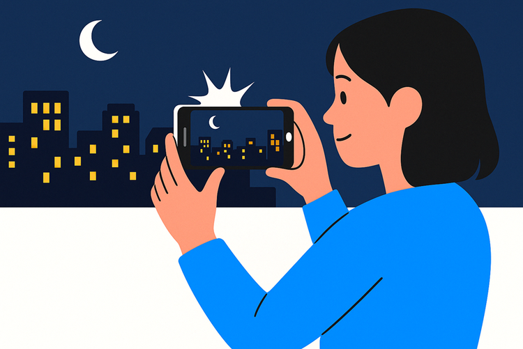 스마트폰으로 야경 사진 촬영하기