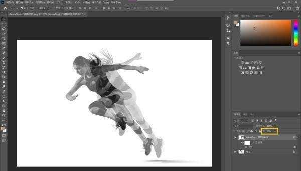 사진 투명도 조절