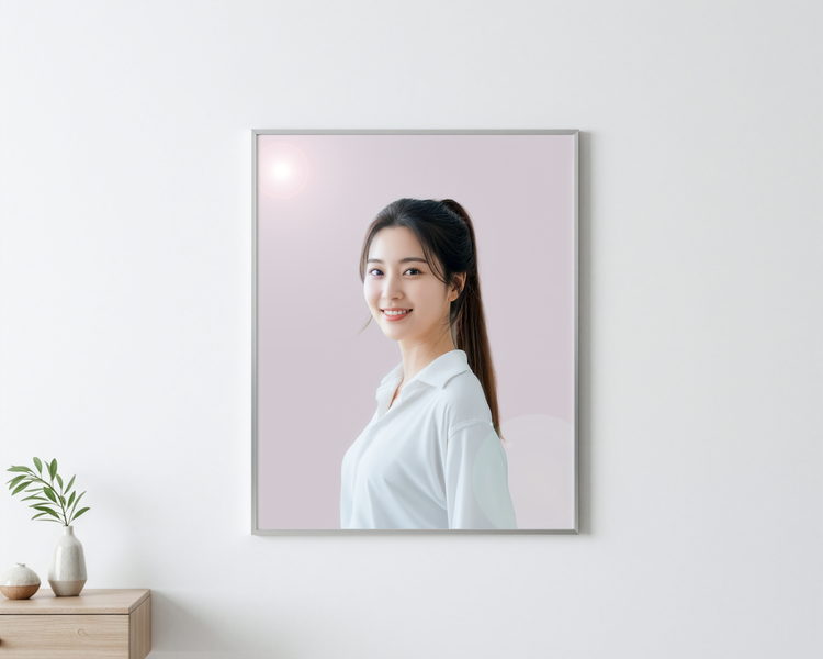 포토샵 AI로 셀프 프로필 사진 보정한 결과