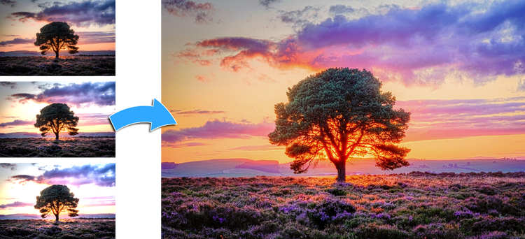 서로 다른 노출값의 사진을 병합하여 완성한 HDR 이미지