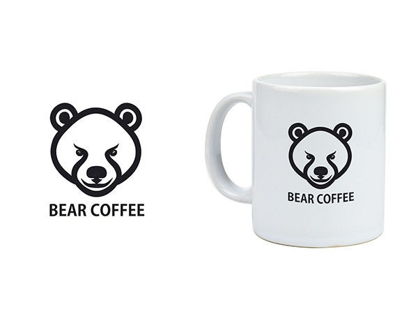 포토샵 생성형 채우기로 로고 만들기 결과물 및 로고 목업 적용 이미지