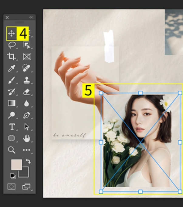 이미지 이동하고, 크기 조절하기