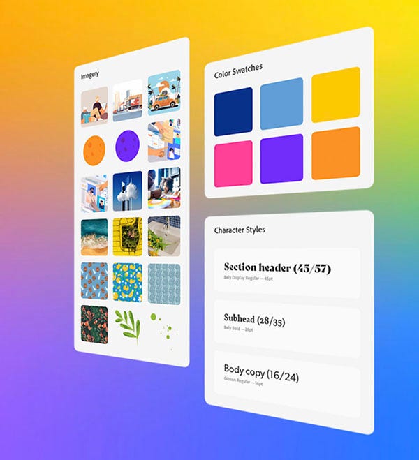 어도비 Creative Cloud 기능 예시