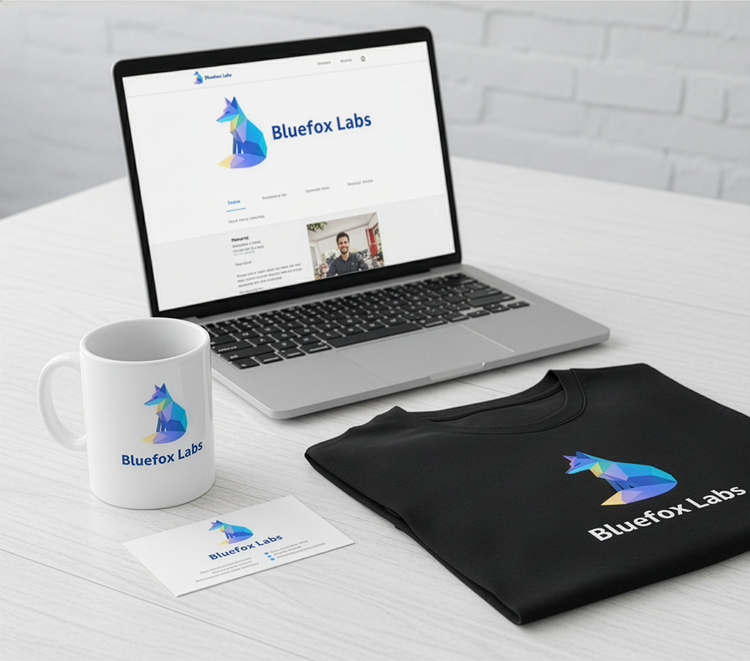 파이어플라이와 포토샵으로 제작한 AI 로고 목업