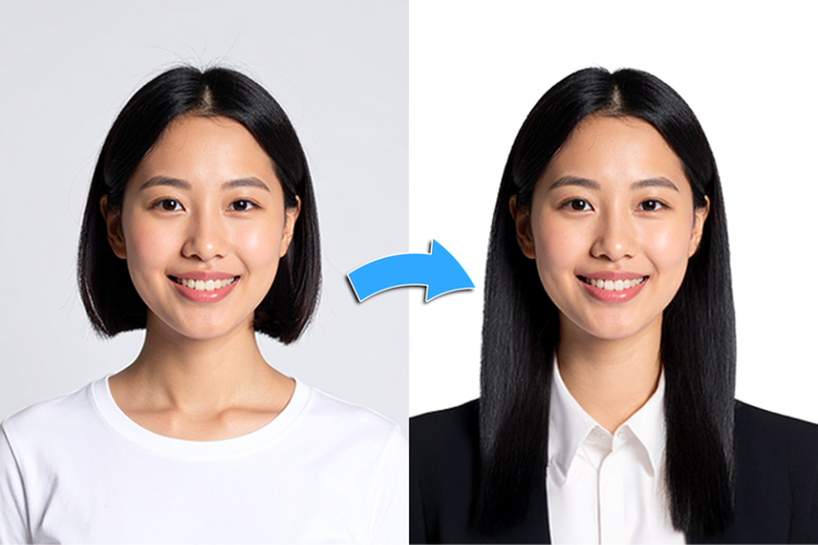 포토샵 AI로 간편하게 증명사진 합성하기