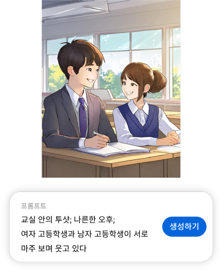 ‘텍스트를 이미지로’ 기능으로 카툰풍 그림체의 AI 웹툰 그리기