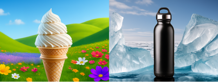 포토샵 AI 사진 편집으로 마케팅 광고 이미지 제작한 모습