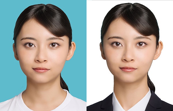 여권사진 조건에 맞게 사진 합성하기