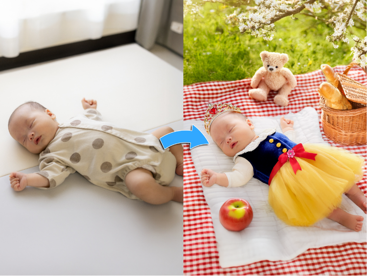 포토샵으로 신생아 사진 보정하기