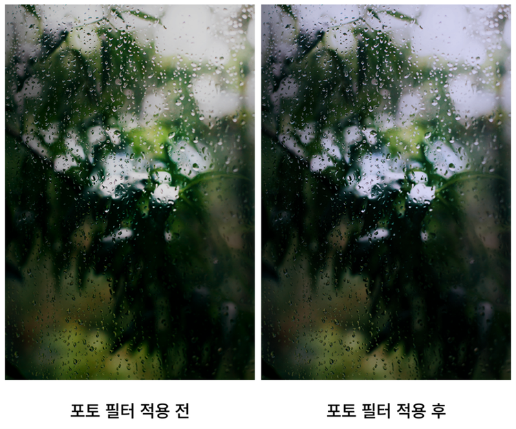 포토샵 포토 필터 적용 후