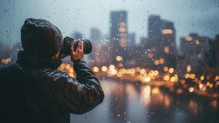 비오는 날 색감 차이