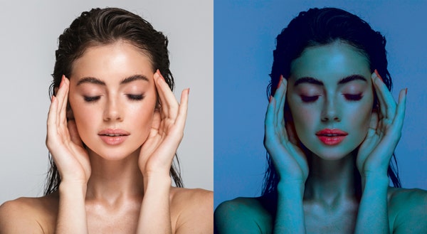 포토샵 뉴럴 필터와 픽셀 유동화를 활용한 다양한 스타일의 인물 사진 보정