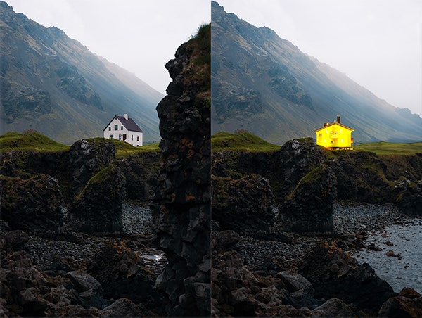 포토샵 생성형 채우기 기능 활용 예시