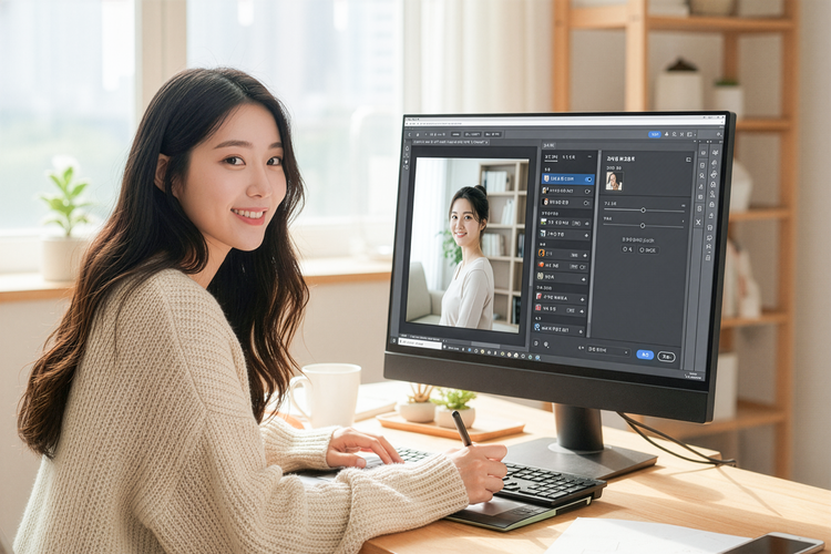 포토샵 AI로 손쉽게 셀프 프로필 사진 만들기