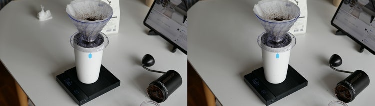 포토샵 내용 인식 채우기 기능으로 보정한 사진 비교