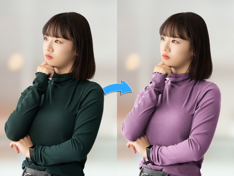 포토샵 색 바꾸기 기능으로 퍼스널컬러 톤에 맞게 사진 보정하기