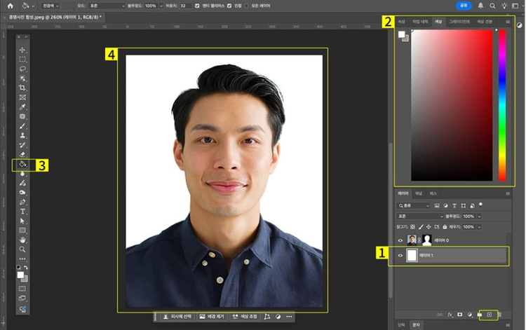 흰 배경 입히기