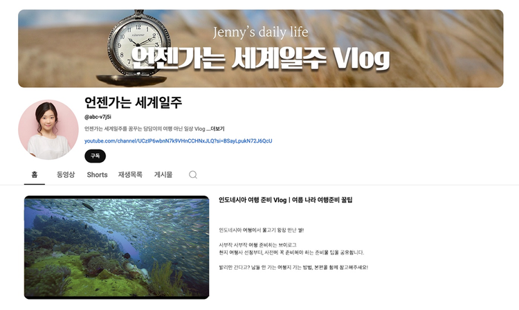 유튜브 서브 채널