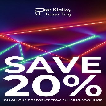 Colorful Promotion Laser Tag Poster