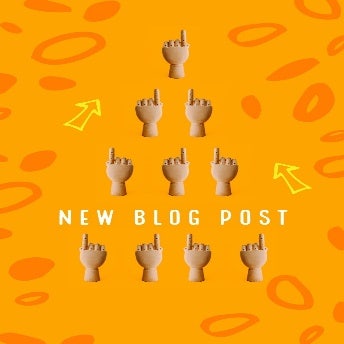 Orange Pointing Blog Post Instagram Story