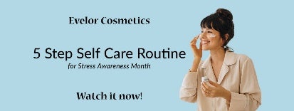 Blue Self Care Skincare Stress Awareness Month