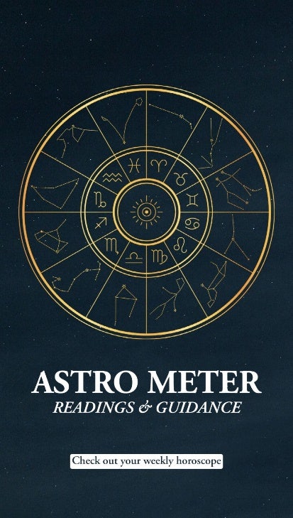 Navy Gold Astro Meter Zodiac IG Story